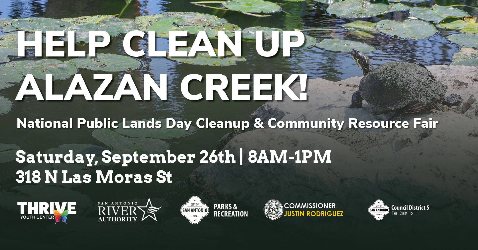 National Public Lands Day - Help Clean up Alazan Creek