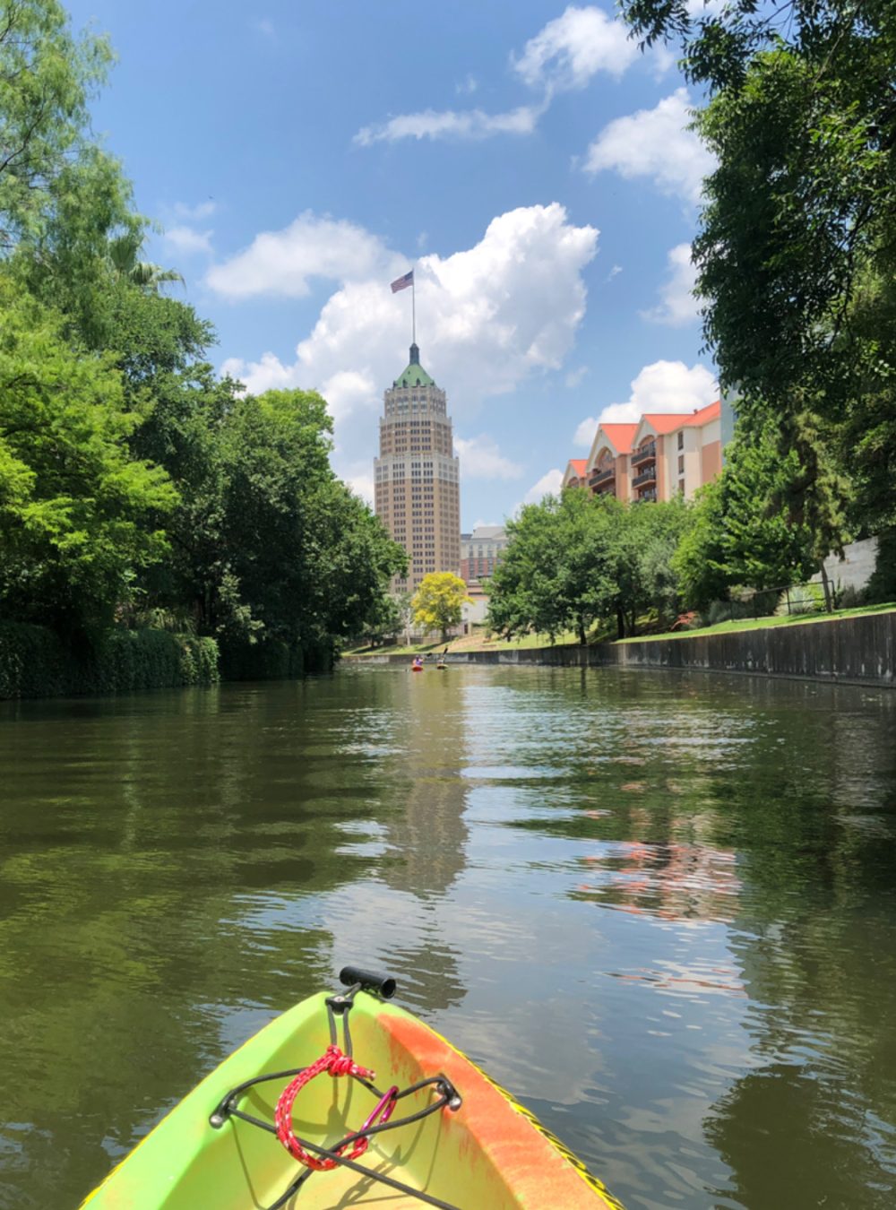 kayak on river